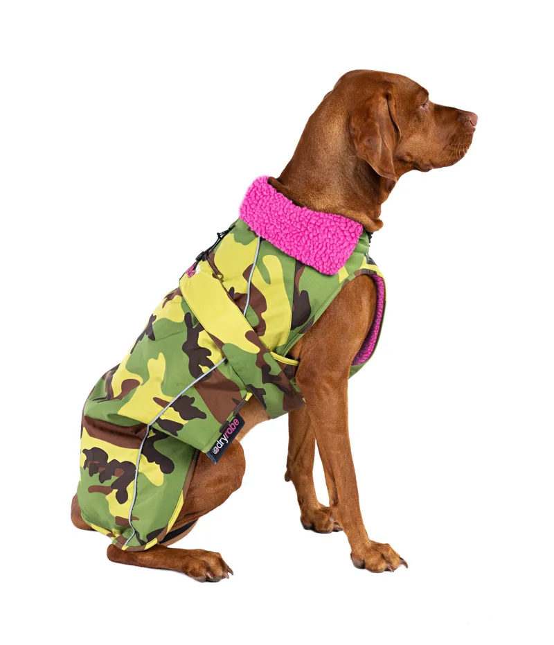 Dryrobe Dog Coat Camo/Pink-2